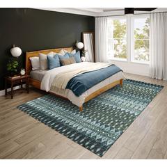 Bravado Moody Transitional Ikat 5' x 7'6" Area Rug Moody ABV31
