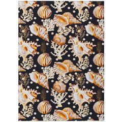 Indoor/Outdoor Surfside ASR36 Midnight Washable 8' x 10' Rug