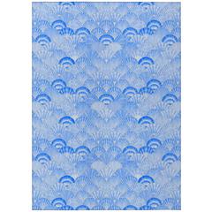 Indoor/Outdoor Surfside ASR32 Blue Washable 8' x 10' Rug