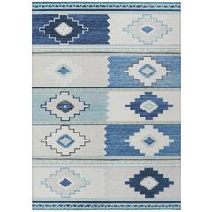 Indoor/Outdoor Sonora ASO31 Blue Washable 8' x 10' Rug