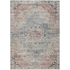 Machine Washable Indoor/Outdoor Chantille Beige 9' x 12' Rug