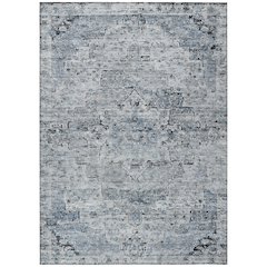 Machine Washable Indoor/Outdoor Chantille Sky 9' x 12' Rug