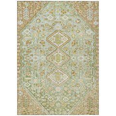 Machine Washable Indoor/Outdoor Chantille Sage 9' x 12' Rug