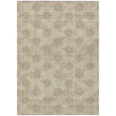 Machine Washable Indoor/Outdoor Chantille Gold 9' x 12' Rug
