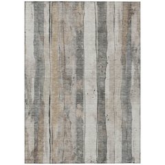 Machine Washable Indoor/Outdoor Chantille Putty 9' x 12' Rug