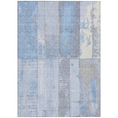 Machine Washable Indoor/Outdoor Chantille Sky 9' x 12' Rug