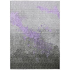 Machine Washable Indoor/Outdoor Chantille Lavender 9' x 12' Rug