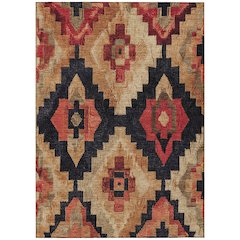 Machine Washable Indoor/Outdoor Chantille Rust 9' x 12' Rug