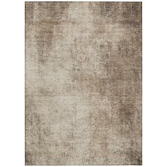 Machine Washable Indoor/Outdoor Chantille Taupe 9' x 12' Rug