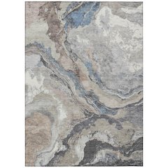 Machine Washable Indoor/Outdoor Chantille Taupe 9' x 12' Rug