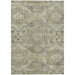 Machine Washable Indoor/Outdoor Chantille Khaki 9' x 12' Rug