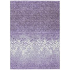 Machine Washable Indoor/Outdoor Chantille Purple 9' x 12' Rug