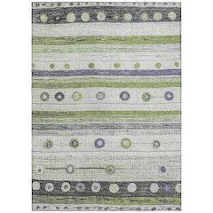 Machine Washable Indoor/Outdoor Chantille Aloe 9' x 12' Rug