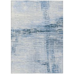 Machine Washable Indoor/Outdoor Chantille Sky 9' x 12' Rug