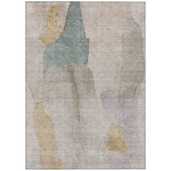 Machine Washable Indoor/Outdoor Chantille Beige 9' x 12' Rug
