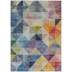 Machine Washable Indoor/Outdoor Chantille Putty 9' x 12' Rug