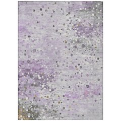 Machine Washable Indoor/Outdoor Chantille Lavender 9' x 12' Rug