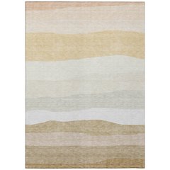 Machine Washable Indoor/Outdoor Chantille ACN2023 Wheat 9' x 12' Rug