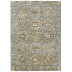 Machine Washable Indoor/Outdoor Chantille ACN2024 Sage 9' x 12' Rug