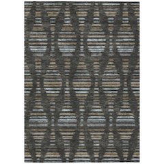 Machine Washable Indoor/Outdoor Chantille ACN2027 Coffee 9' x 12' Rug