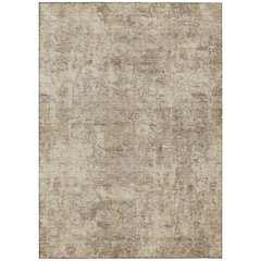 Machine Washable Indoor/Outdoor Chantille ACN2061 Taupe 9' x 12' Rug