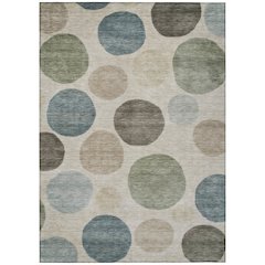 Machine Washable Indoor/Outdoor Chantille ACN2062 Khaki 9' x 12' Rug