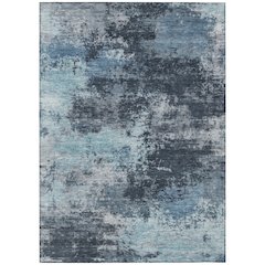 Machine Washable Indoor/Outdoor Chantille ACN2065 Blue 9' x 12' Rug