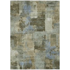 Machine Washable Indoor/Outdoor Chantille ACN2069 Green 9' x 12' Rug