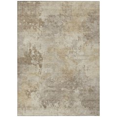 Machine Washable Indoor/Outdoor Chantille ACN2073 Tan 9' x 12' Rug