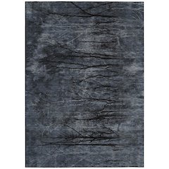 Machine Washable Indoor/Outdoor Chantille ACN2083 Charcoal 9' x 12' Rug