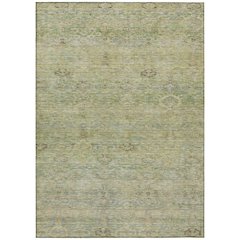 Machine Washable Indoor/Outdoor Chantille ACN2090 Green 9' x 12' Rug