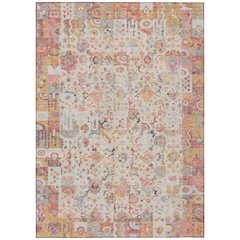 Machine Washable Indoor/Outdoor Chantille ACN2099 Pink 9' x 12' Rug