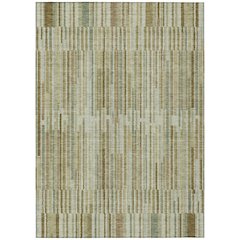 Machine Washable Indoor/Outdoor Chantille ACN2102 Khaki 9' x 12' Rug