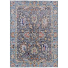 Machine Washable Indoor/Outdoor Chantille ACN2104 Gray 9' x 12' Rug