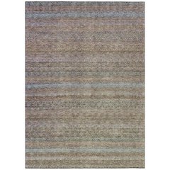 Machine Washable Indoor/Outdoor Chantille ACN2106 Brown 9' x 12' Rug