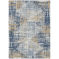 Machine Washable Indoor/Outdoor Chantille ACN2116 Navy 9' x 12' Rug
