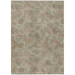 Machine Washable Indoor/Outdoor Chantille ACN2128 Brown 9' x 12' Rug