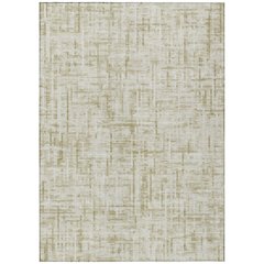 Machine Washable Indoor/Outdoor Chantille ACN2130 Beige 9' x 12' Rug