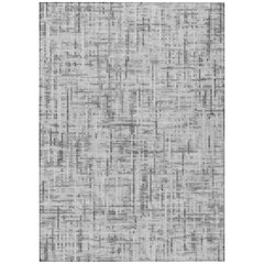 Machine Washable Indoor/Outdoor Chantille ACN2130 Gray 9' x 12' Rug