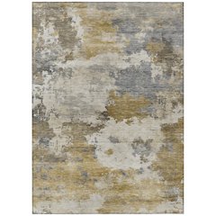 Machine Washable Indoor/Outdoor Chantille ACN2144 Brown 9' x 12' Rug