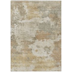Machine Washable Indoor/Outdoor Chantille ACN2144 Khaki 9' x 12' Rug