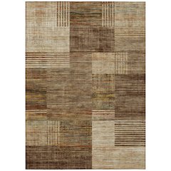 Machine Washable Indoor/Outdoor Chantille ACN2149 Brown 9' x 12' Rug