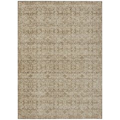Machine Washable Indoor/Outdoor Chantille ACN2152 Brown 9' x 12' Rug