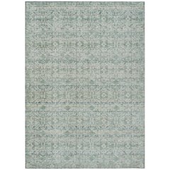 Machine Washable Indoor/Outdoor Chantille ACN2152 Teal 9' x 12' Rug