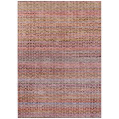 Machine Washable Indoor/Outdoor Chantille ACN2155 Pink 9' x 12' Rug