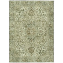 Machine Washable Indoor/Outdoor Chantille ACN2164 Sage 9' x 12' Rug