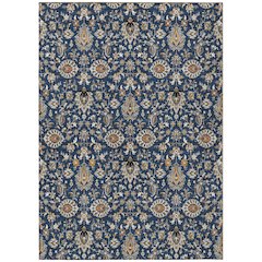 Machine Washable Indoor/Outdoor Chantille ACN2192 Navy 9' x 12' Rug