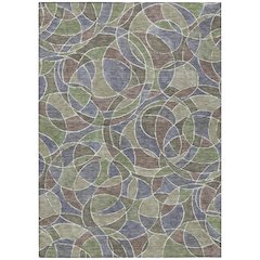 Machine Washable Indoor/Outdoor Chantille ACN2208 Green 9' x 12' Rug