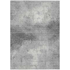 Machine Washable Indoor/Outdoor Chantille ACN2215 Gray 9' x 12' Rug