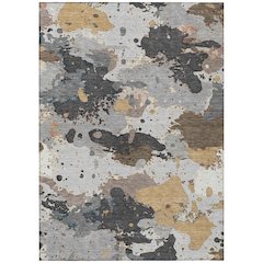 Machine Washable Indoor/Outdoor Chantille ACN2217 Gray 9' x 12' Rug
